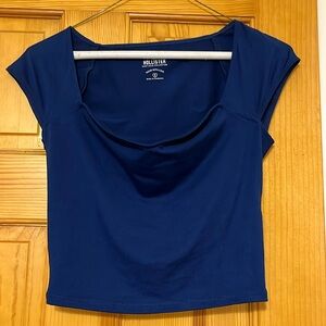 Navy Blue Hollister Top
